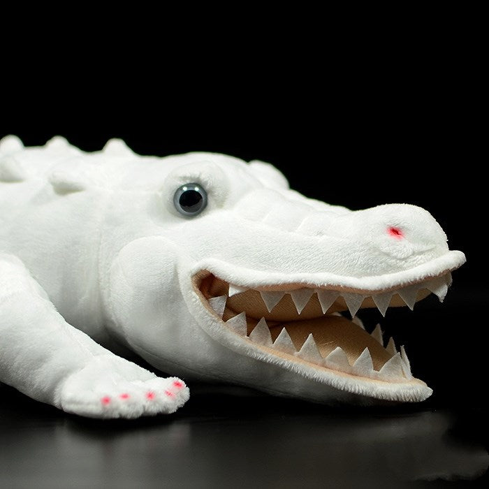 Weiches Plüschtier mit Albino-Alligator