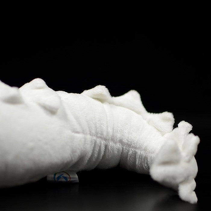 Peluche morbido a forma di coccodrillo albino