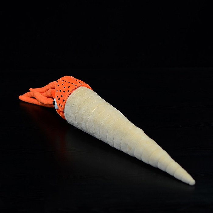 Orthoceras Nautiloid bläckfisk mjuk plyschleksak