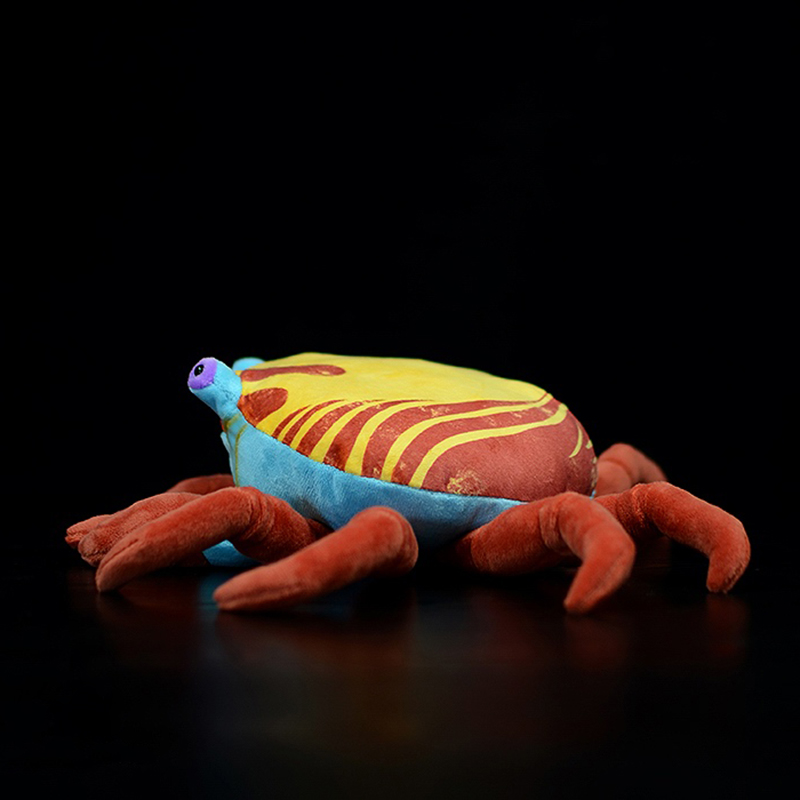 Červený žlutý krab Měkká plyšová hračka