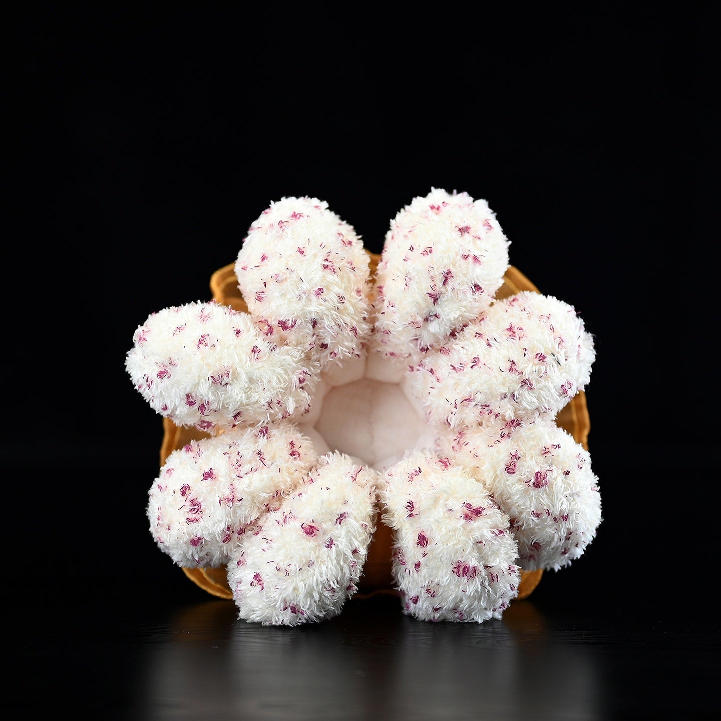 Peluche morbido a forma di medusa a forma di uovo fritto