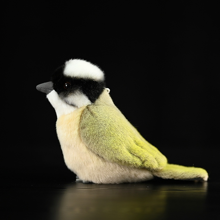 Peluche morbido a forma di uccello Bulbul con sfiato luminoso