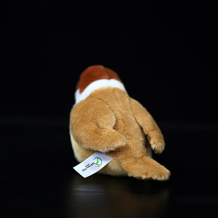 Peluche morbido a forma di passero arboricolo 