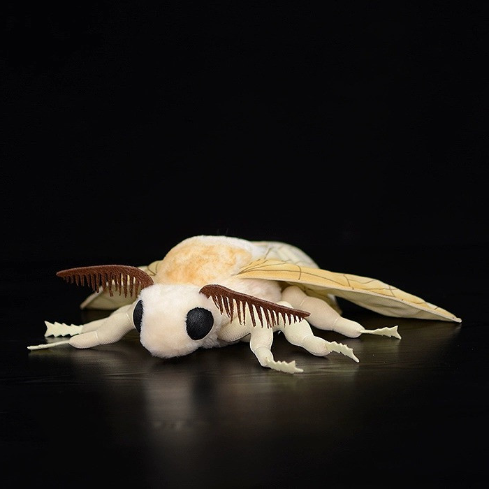 Peluche morbido di falena della seta
