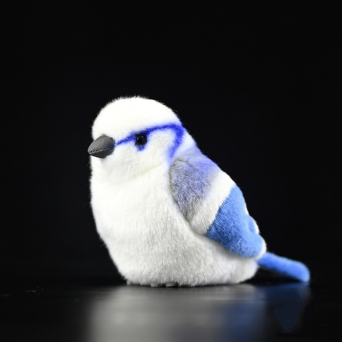 Peluche morbido di uccello cincia azzurra 
