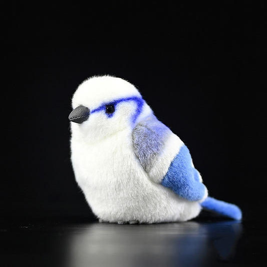 Peluche morbido di uccello cincia azzurra 