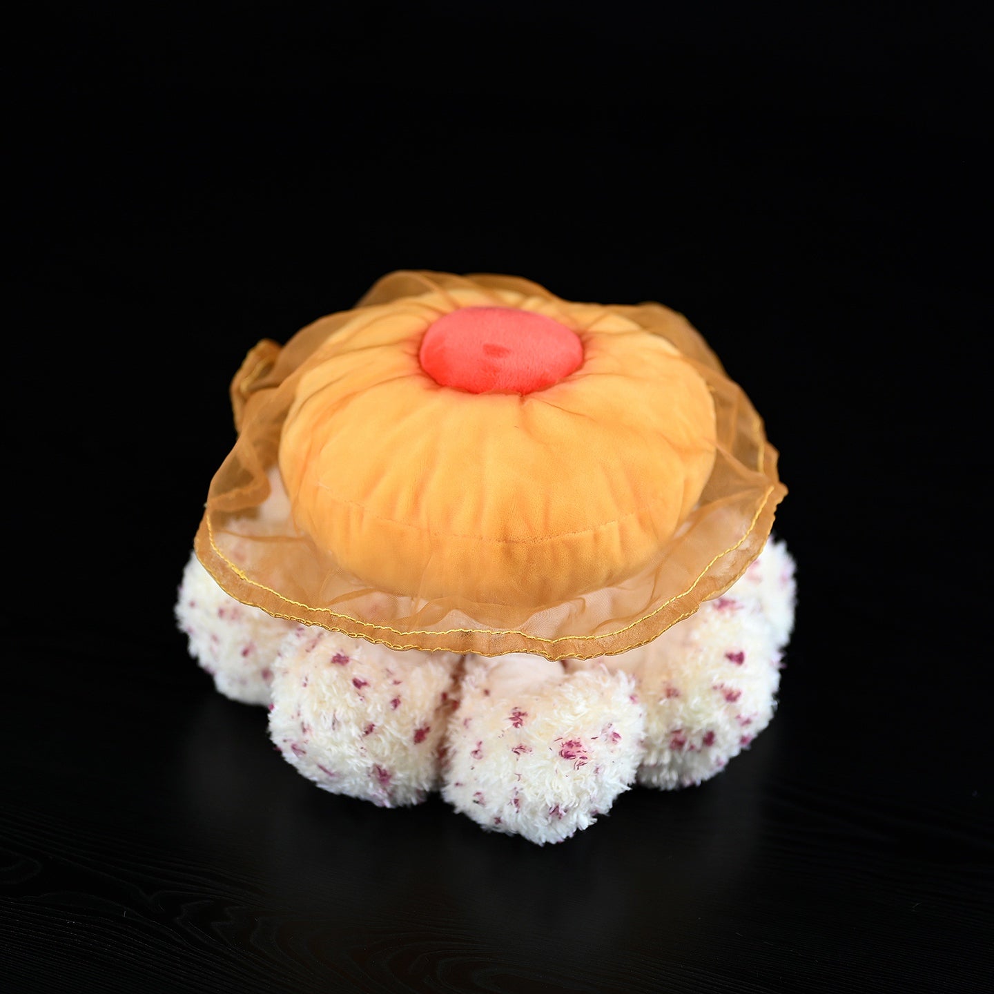 Peluche morbido a forma di medusa a forma di uovo fritto