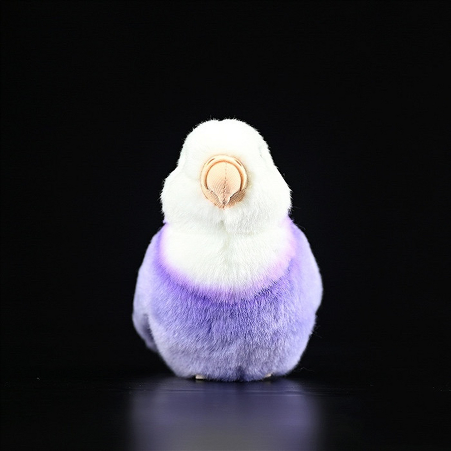 Peluche morbido a forma di inseparabile viola 