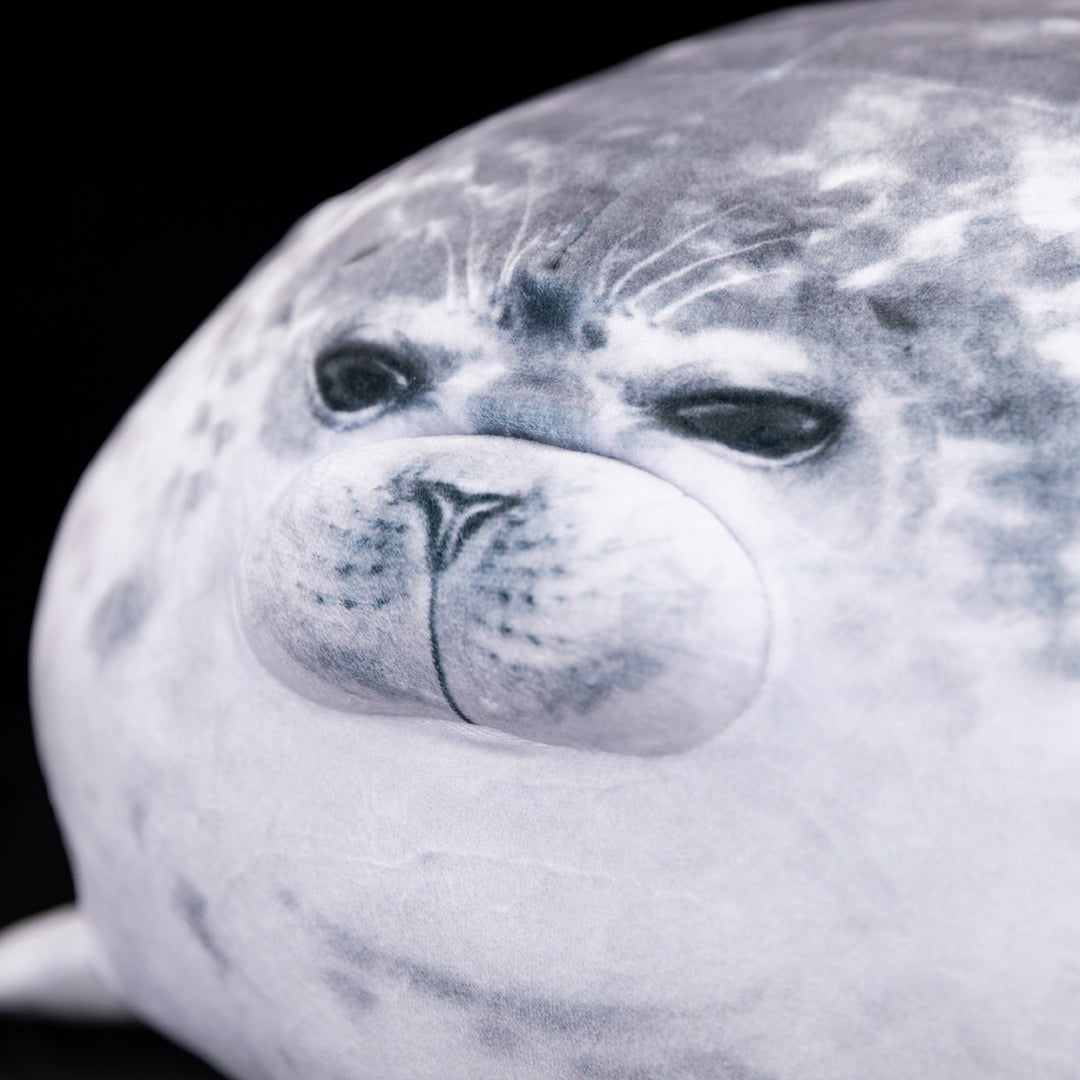 Gray Seal Soft Stuffed Plush Throw Pillow Cushion Toy