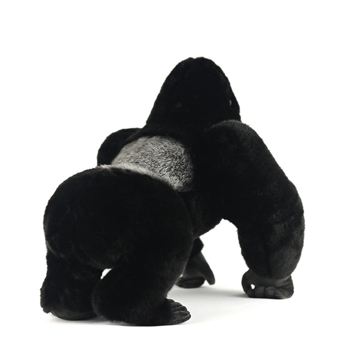 Peluche morbido di gorilla dalla schiena argentata 