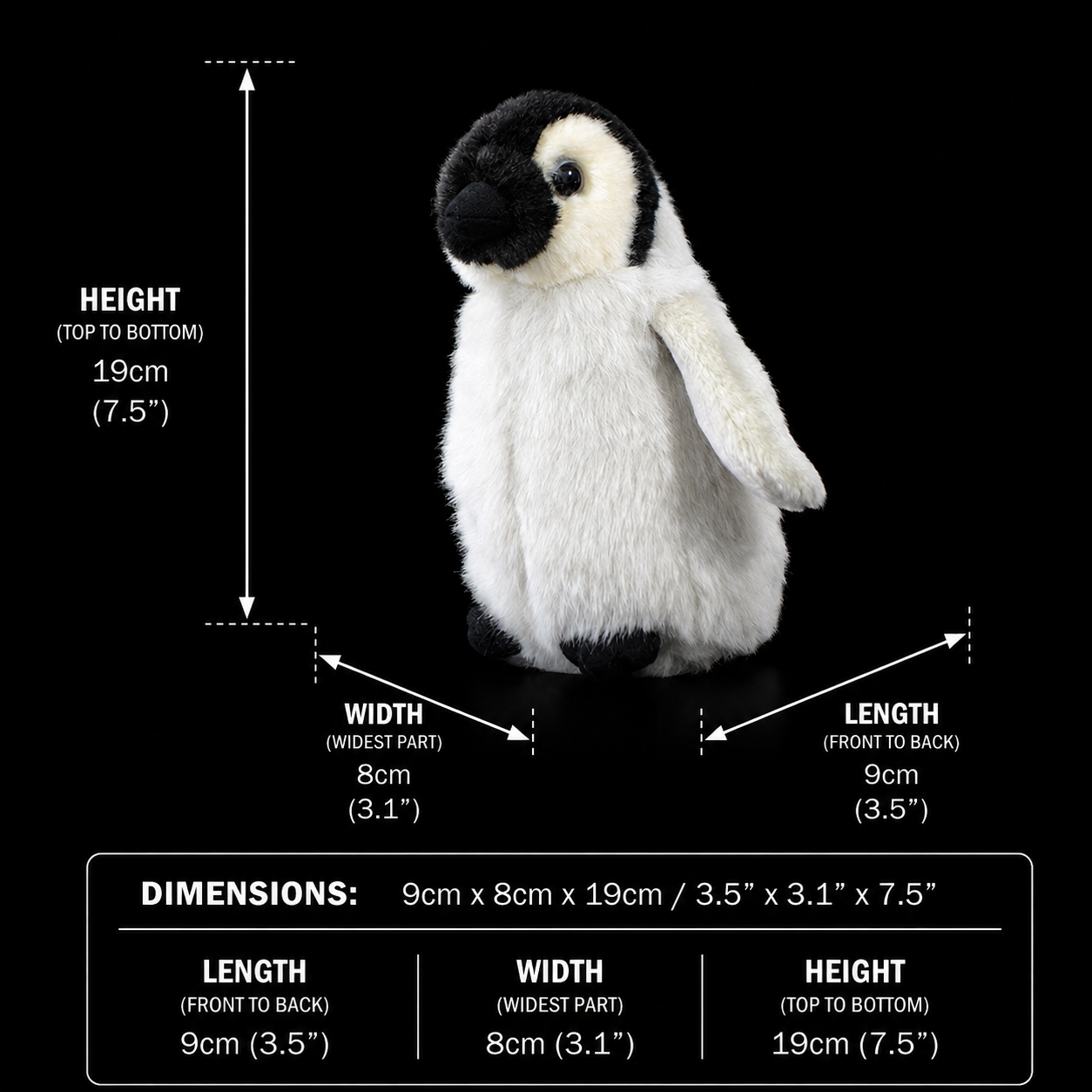Weiches Plüschtier mit Pinguin-Baby 