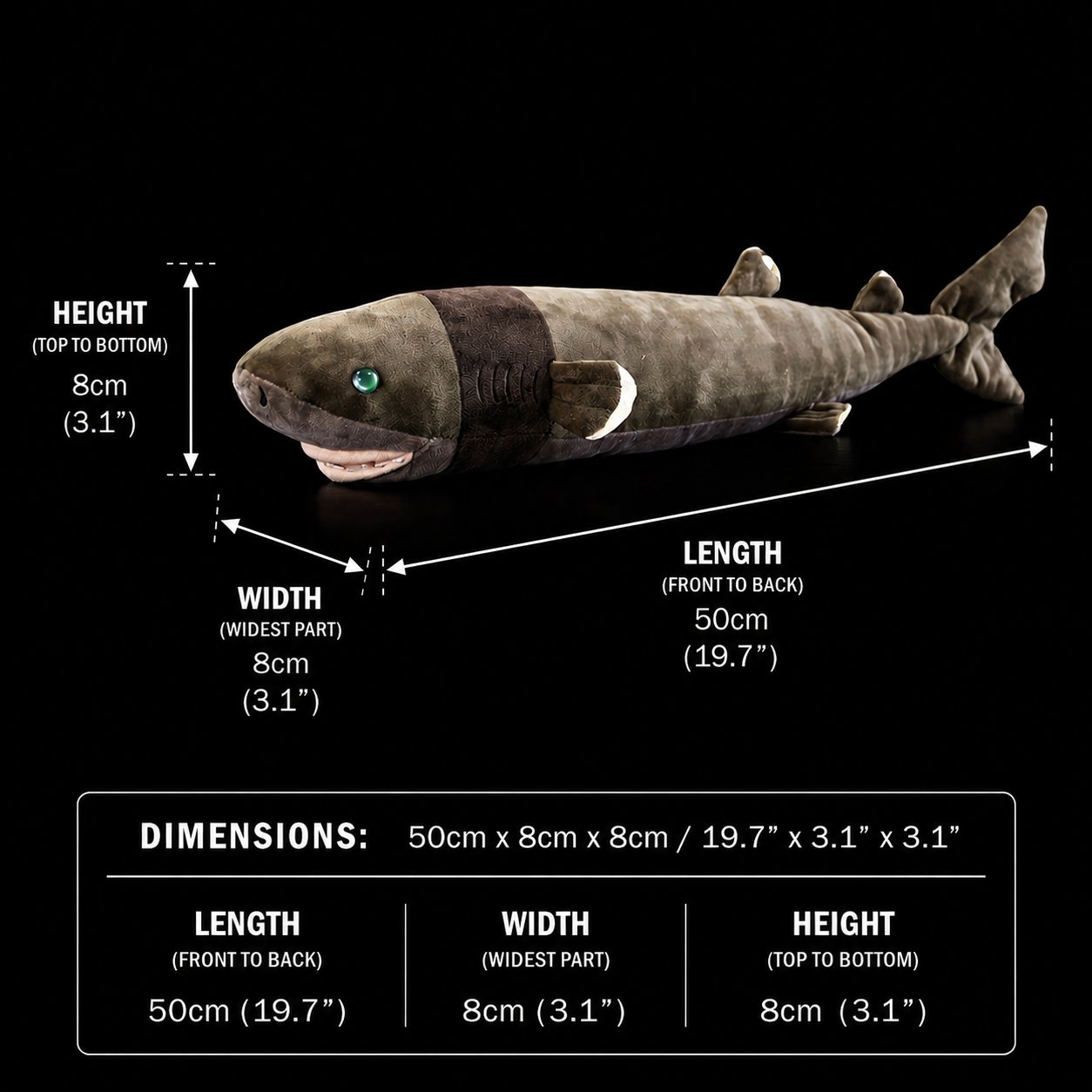 Cookiecutter shark Soft Stuffed Plush Toy