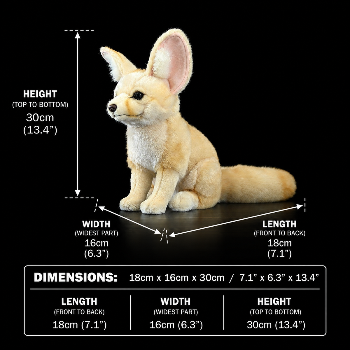 Fennec Fox Soft Stuffed Plush Toy