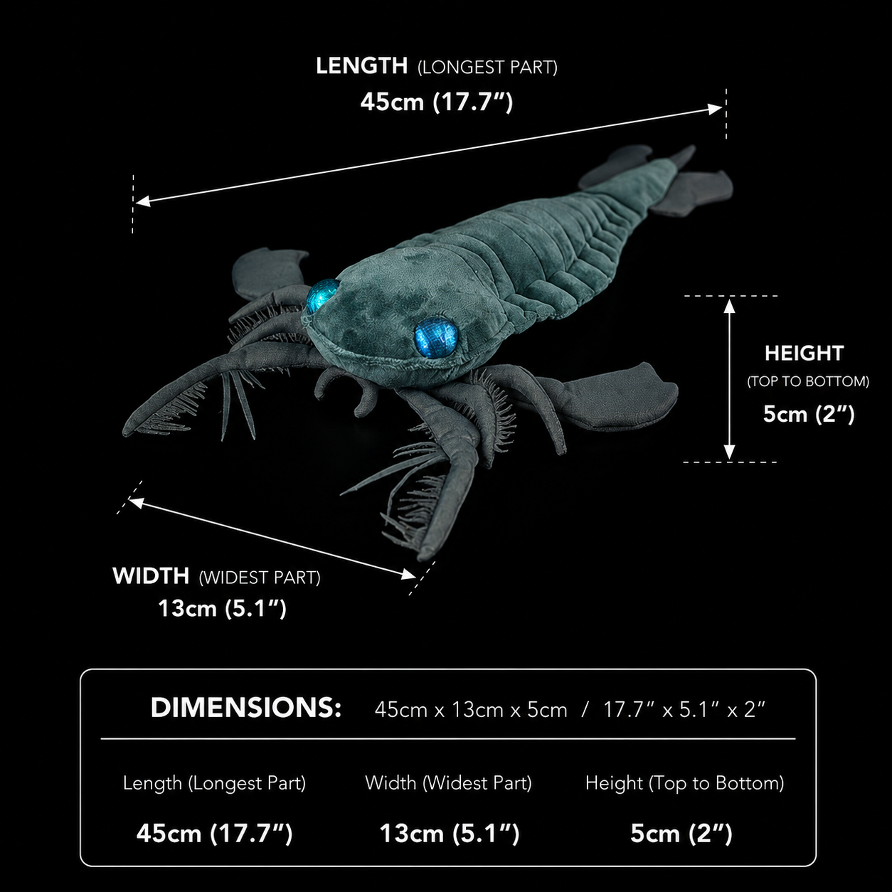 Megalograptus Soft Stuffed Plush Toy