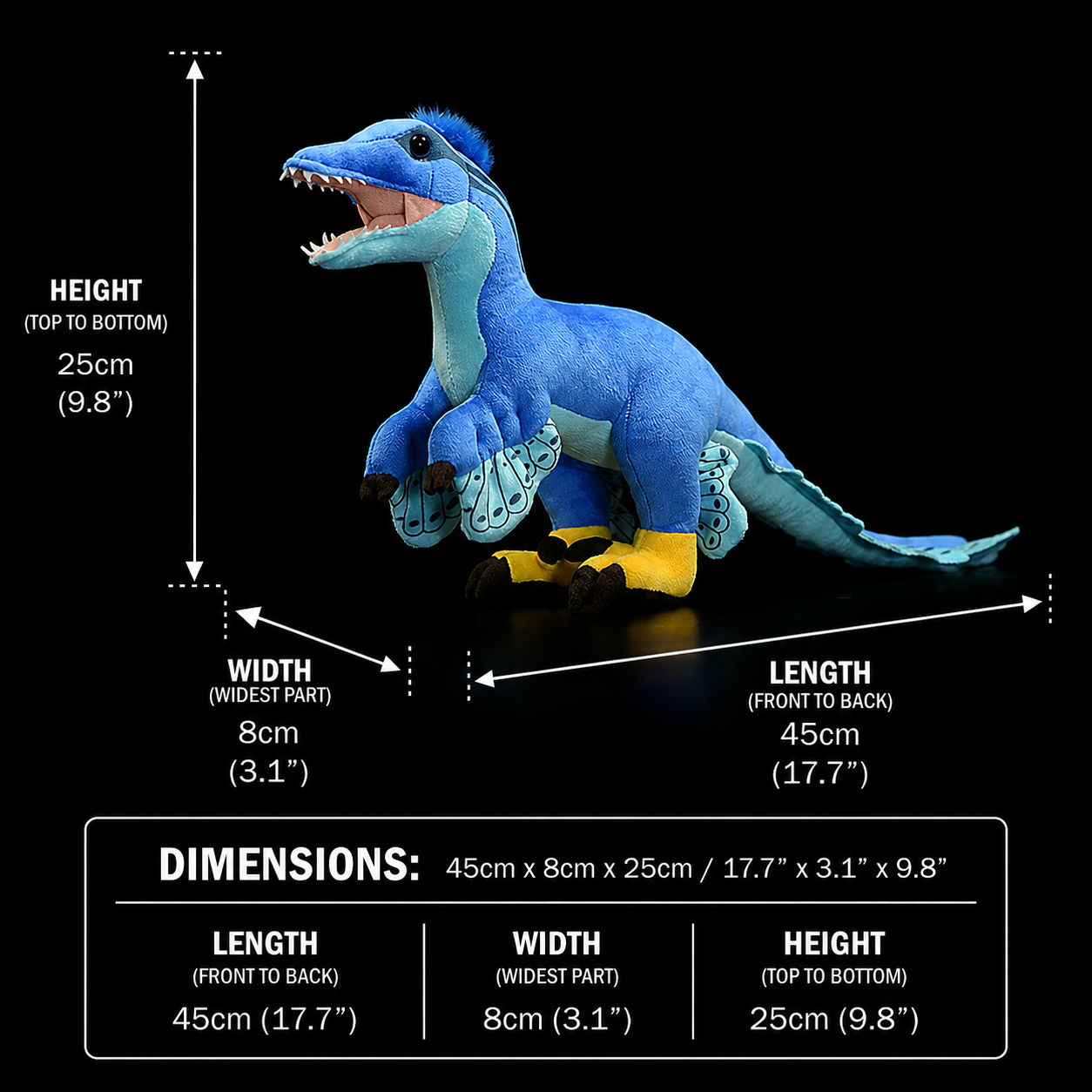 Jucărie de pluș moale din dinozaur Microraptor