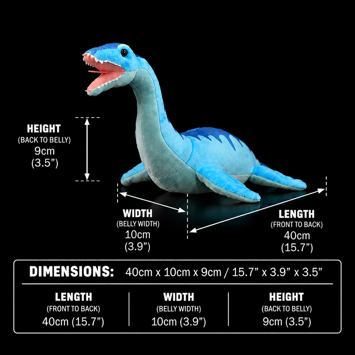 Plesiosaurus Dinosaurus Plyšová hračka