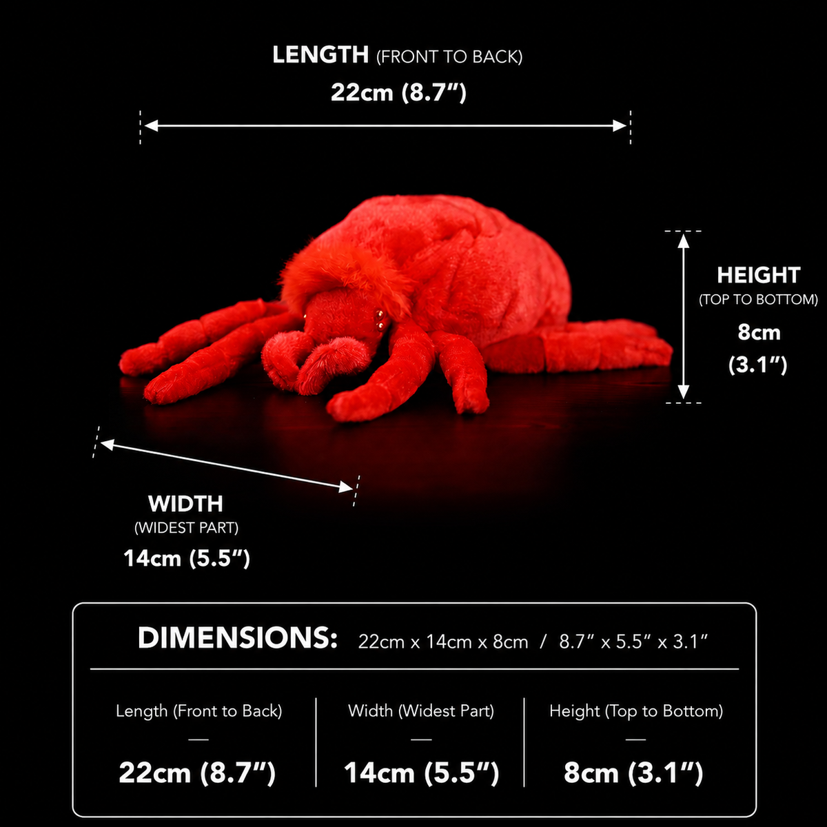 Red Velvet Mite Soft Stuffed Plush Toy