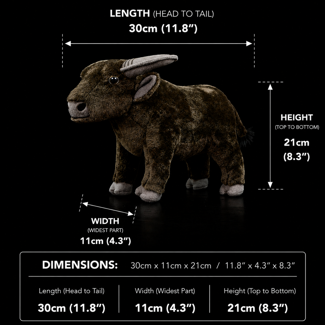 Water Buffalo Soft Stuffed Plush Toy
