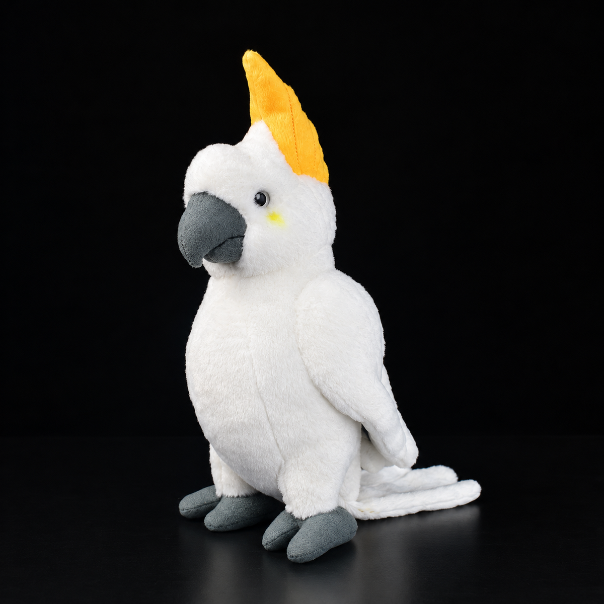 Brinquedo de pelúcia macio de pelúcia de baleia branca beluga