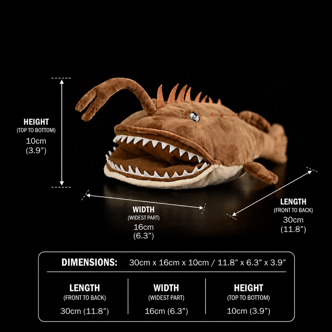 American Anglerfish Soft Stuffed Plush Toy