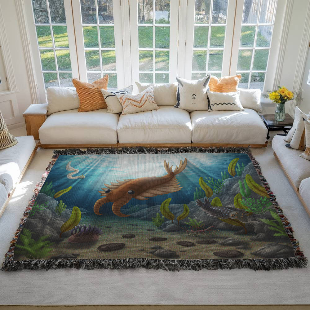 Coperta di raccolta delle pozze di marea dei mari cambriani