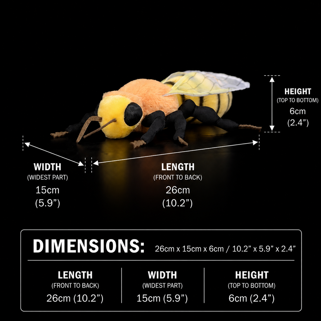 Bee Soft Stuffed Plush Toy