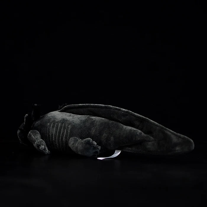 Černá měkká plyšová hračka Axolotl