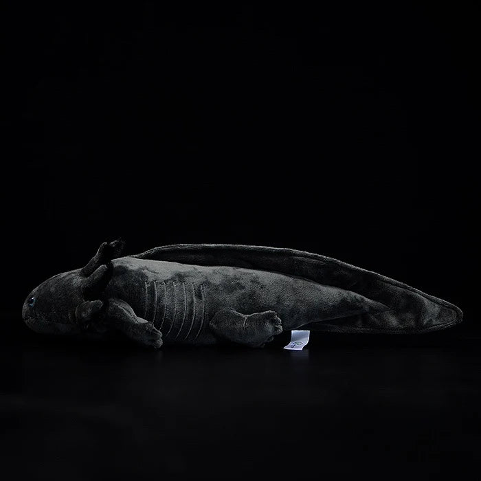 Černá měkká plyšová hračka Axolotl