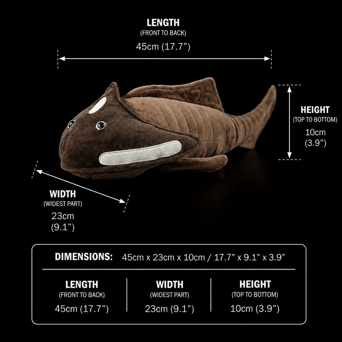 Cephalaspis Vertebrate Soft Stuffed Plush Toy