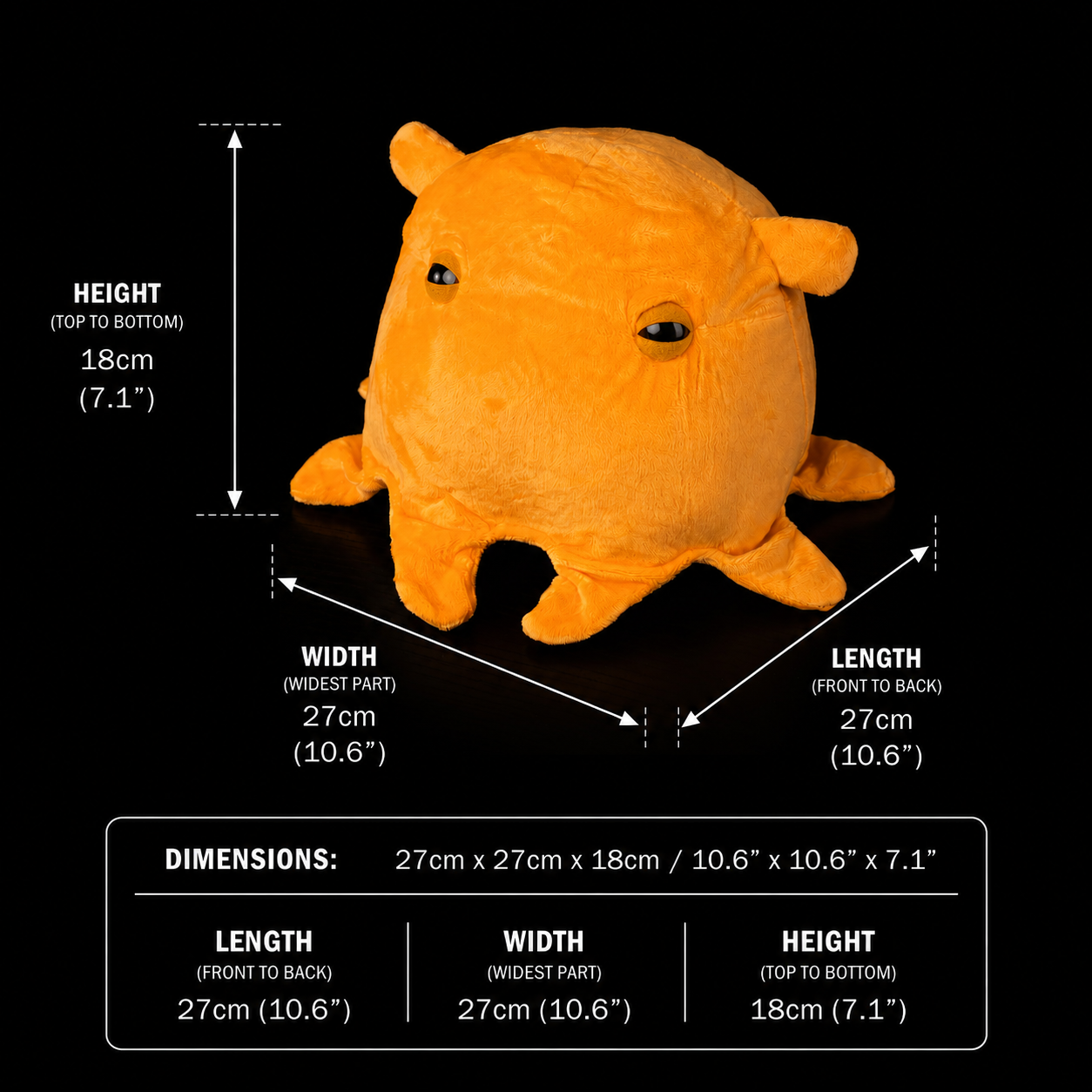 Weiches Plüschtier „Dumbo Octopus“ 