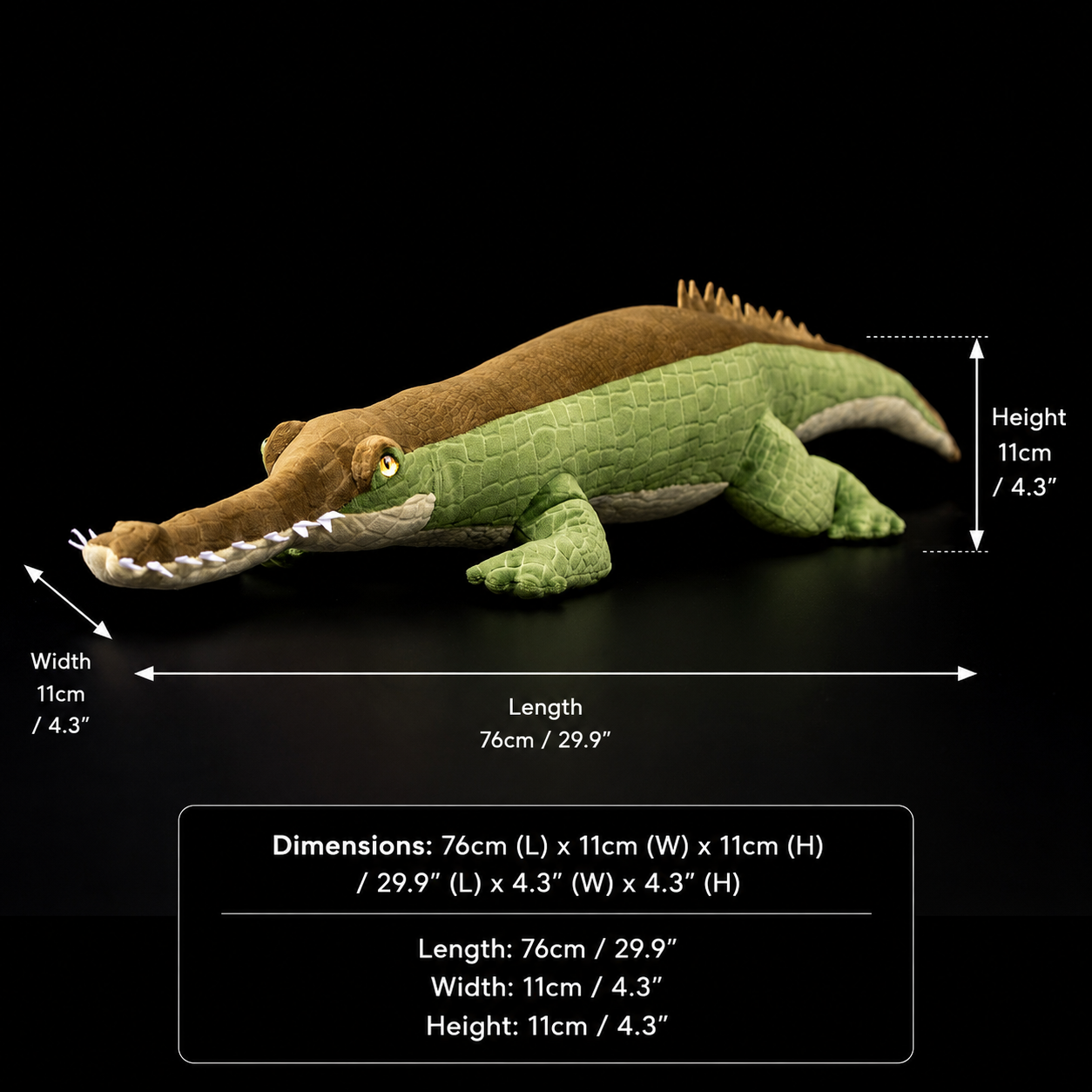 Gharial Crocodilian Soft Stuffed Plush Toy