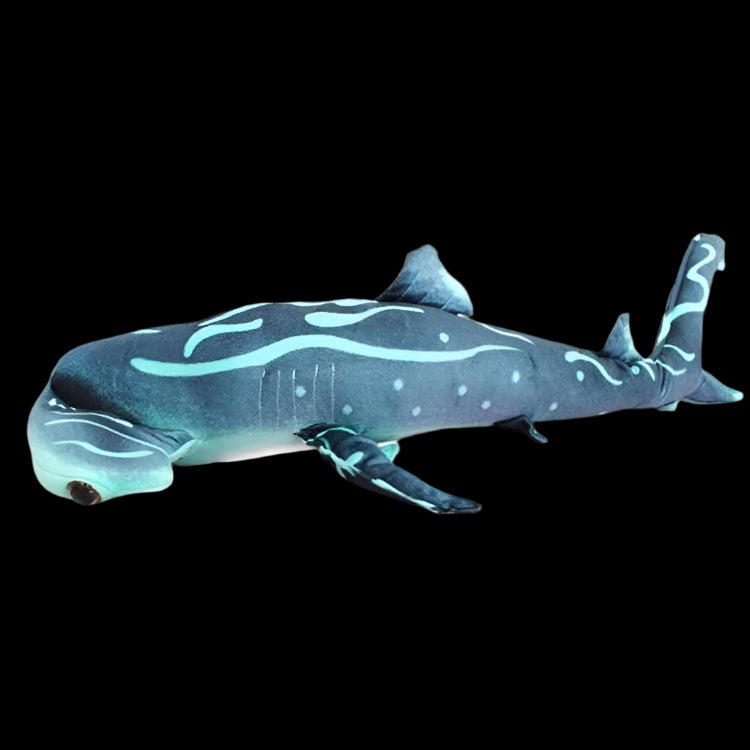 Grande peluche di squalo martello blu