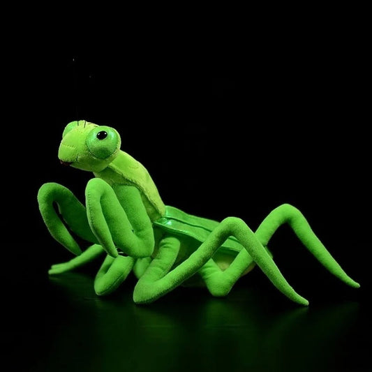 Jucărie de pluș moale de mantis chinezesc verde