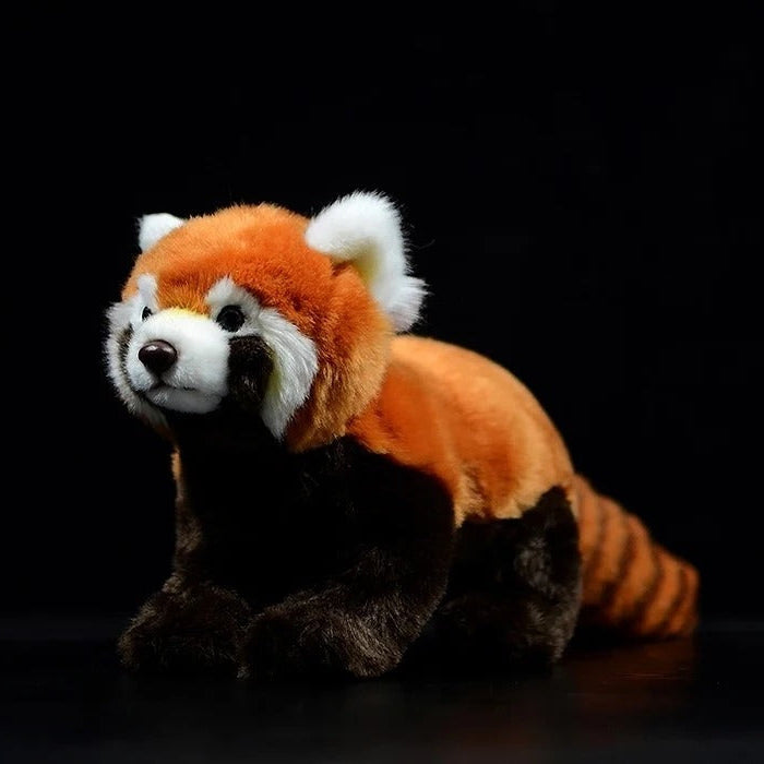 Jucărie de pluș moale, realistă, panda roșie