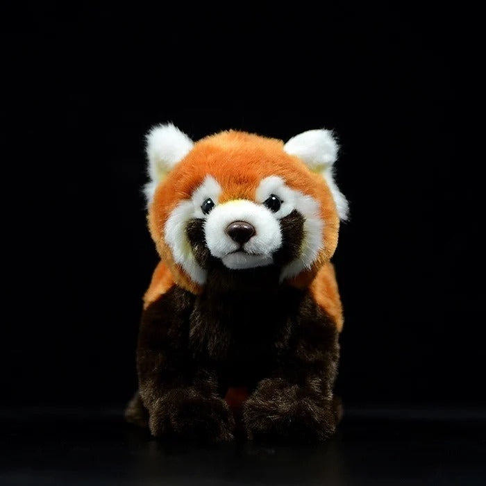 Jucărie de pluș moale, realistă, panda roșie