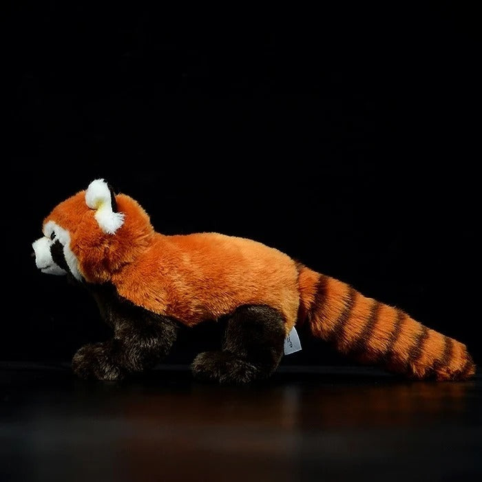 Jucărie de pluș moale, realistă, panda roșie