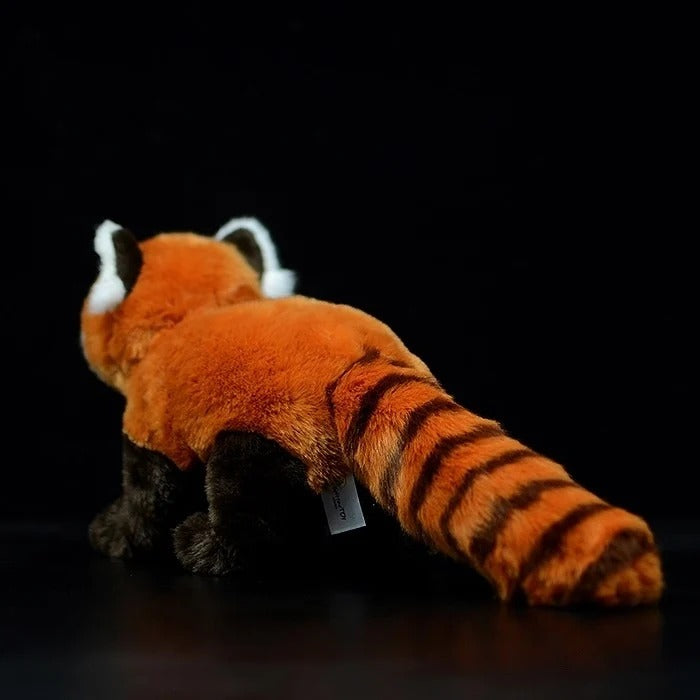 Jucărie de pluș moale, realistă, panda roșie