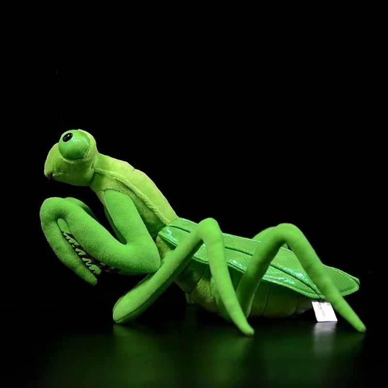 Jucărie de pluș moale de mantis chinezesc verde