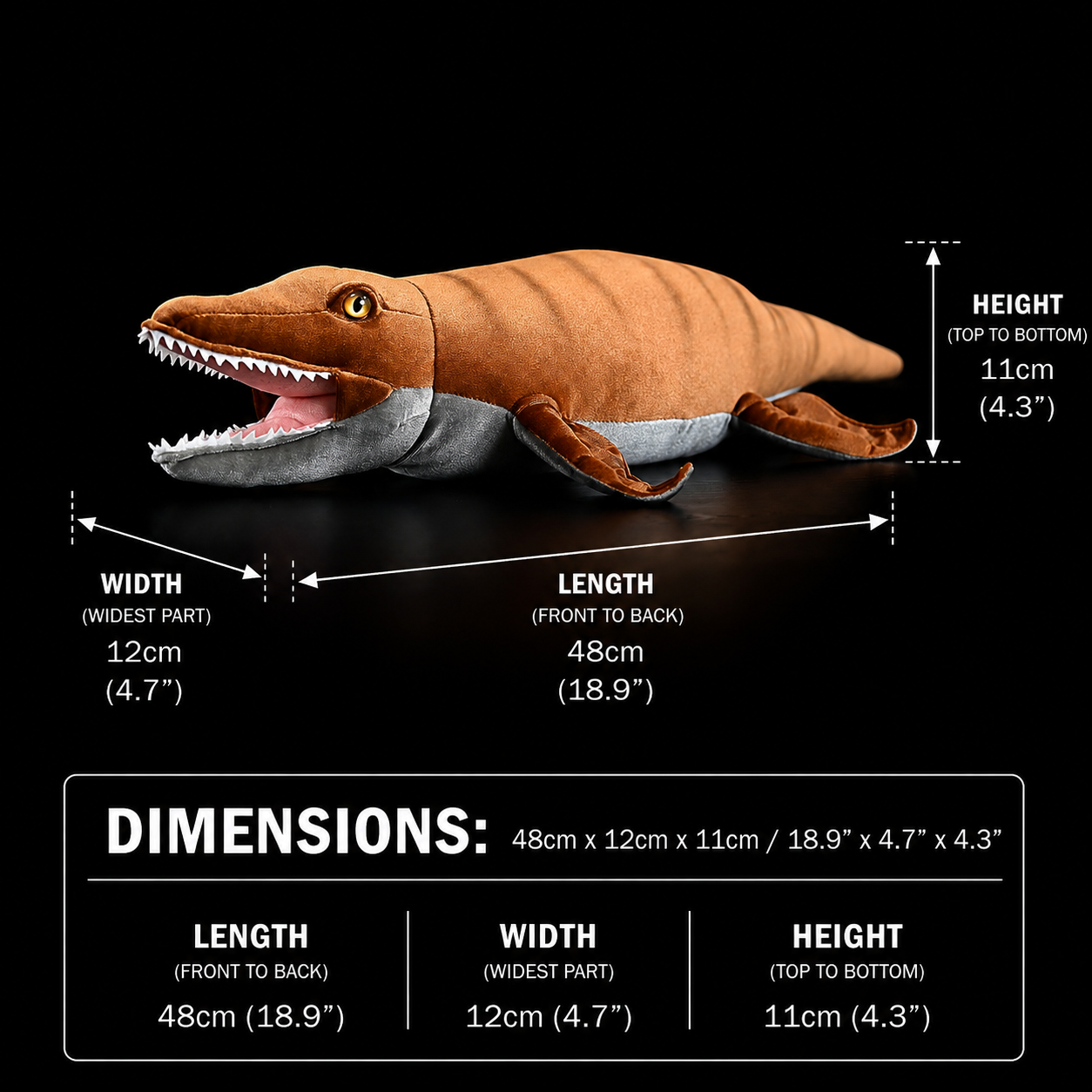 Kronosaurus Soft Stuffed Plush Toy