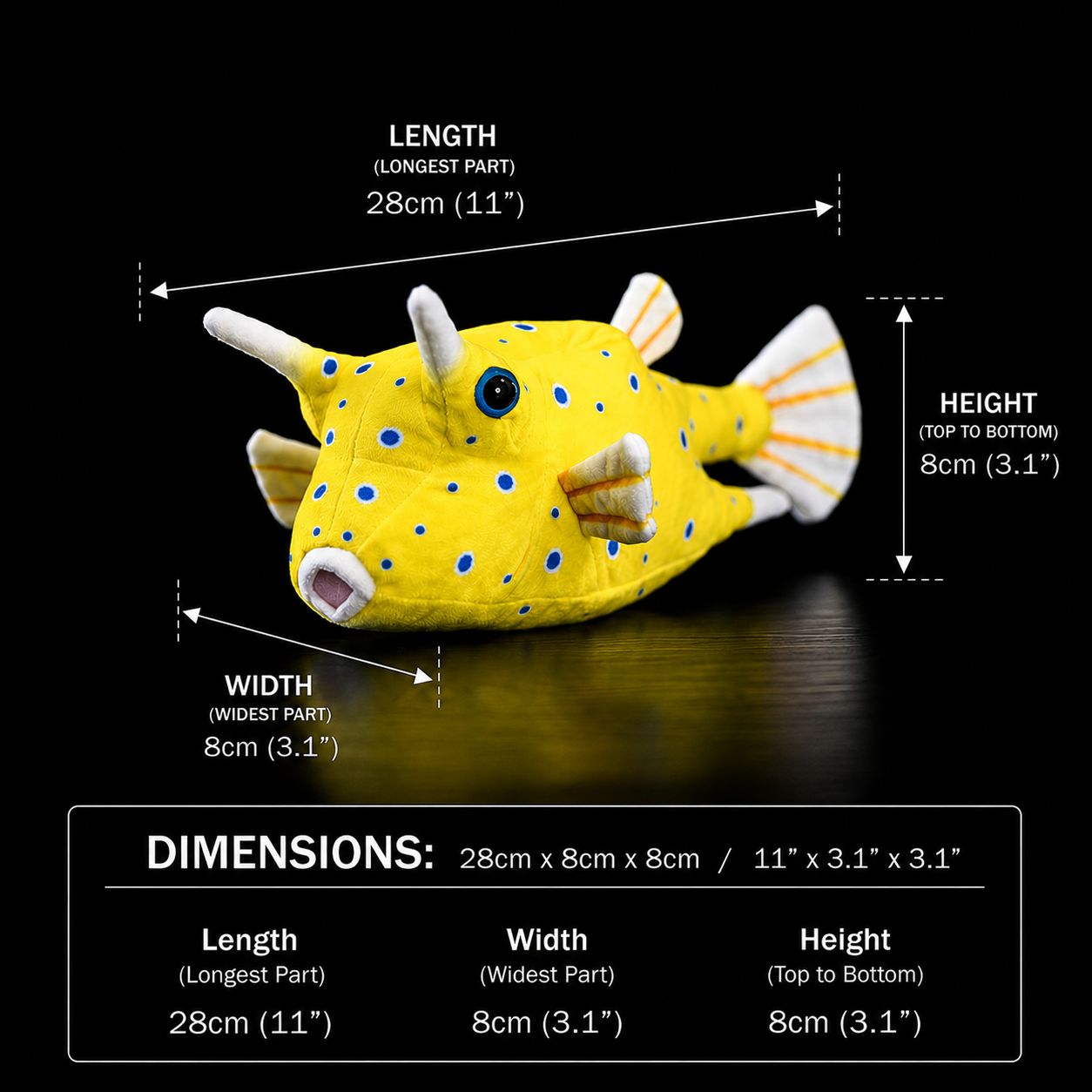 Kugelfisch Kofferfisch Weiches Plüschtier
