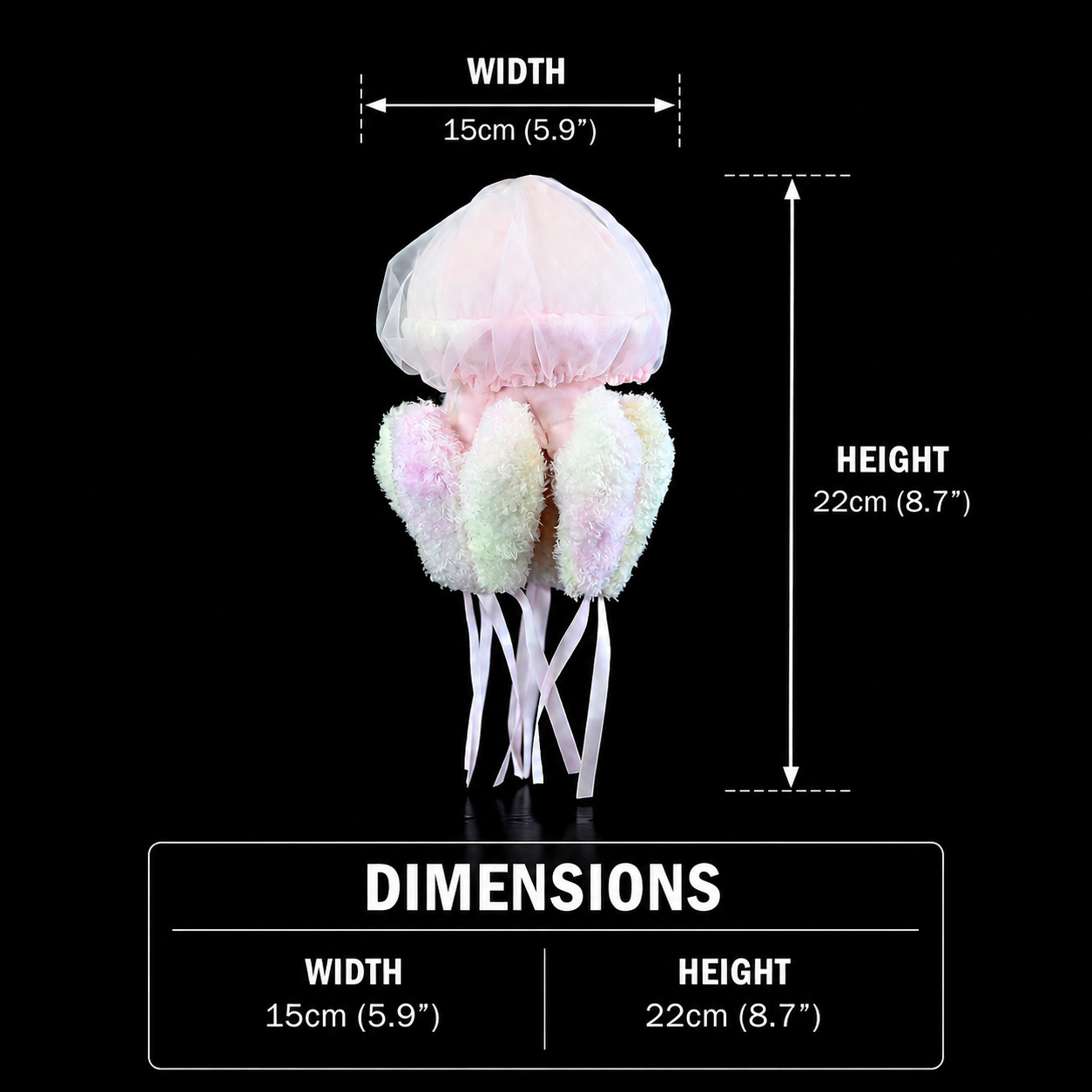 River Jellyfish Soft Stuffed Plush Toy