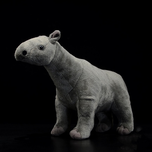 Peluche morbido di rinoceronte preistorico Paraceratherium