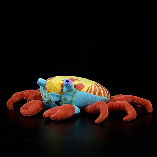 Jucărie de pluș moale Crab Roșu Galben