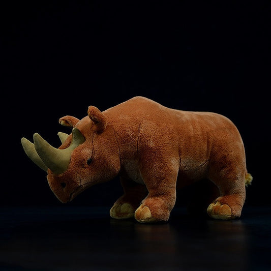 Peluche morbido di mammifero preistorico Arsinoitherium