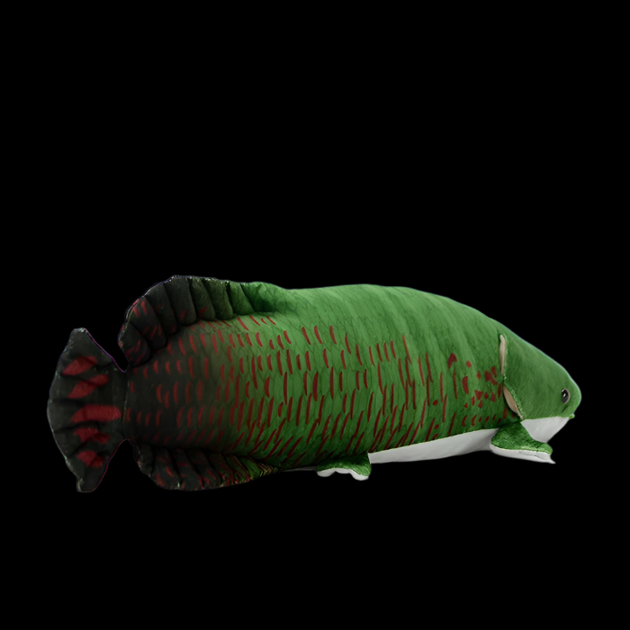Peluche morbido di pesce Arapaima Gigas