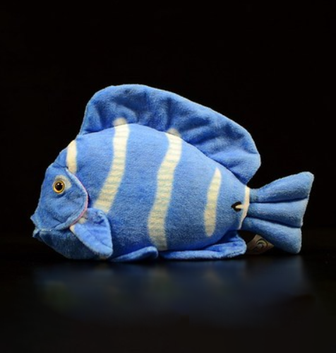 Peluche morbido di pesce chirurgo blu atlantico 
