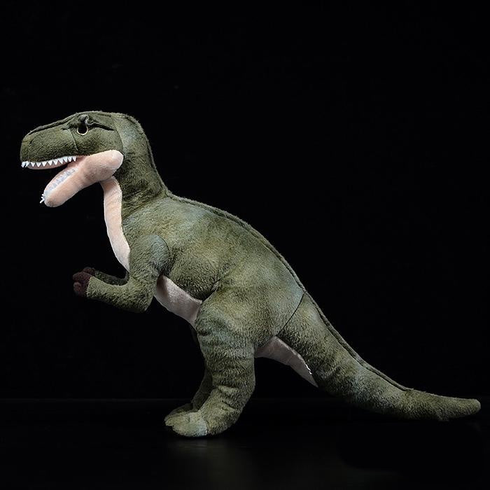 Peluche morbido di dinosauro tirannosauro T-Rex verde
