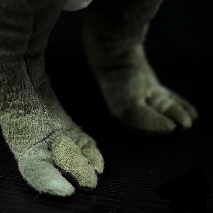 Peluche morbido di dinosauro tirannosauro T-Rex verde