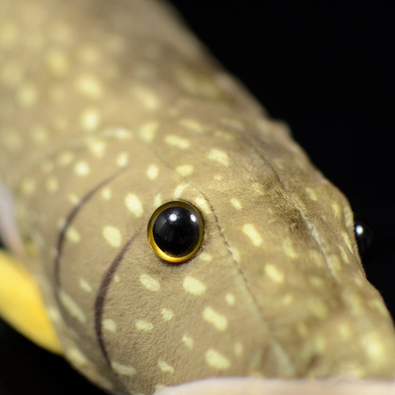 Peluche morbido a forma di luccio