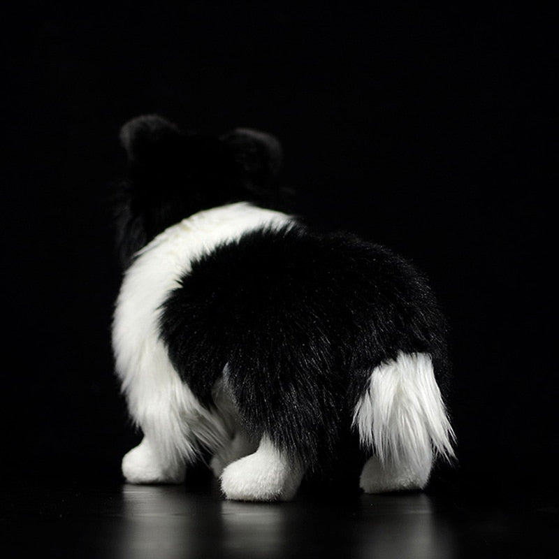 Peluche morbido a forma di cane Border Collie